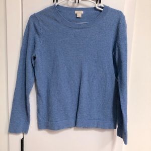 J Crew Factory Blue Teddy Sweater